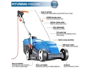 Hyundai HYM3200E-HYTR250E 230V 320mm Push Lawn Mower/Trimmer Bundle