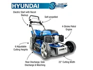 Hyundai HYM560SPE 196cc 560mm Self-Propelled Petrol Lawnmower