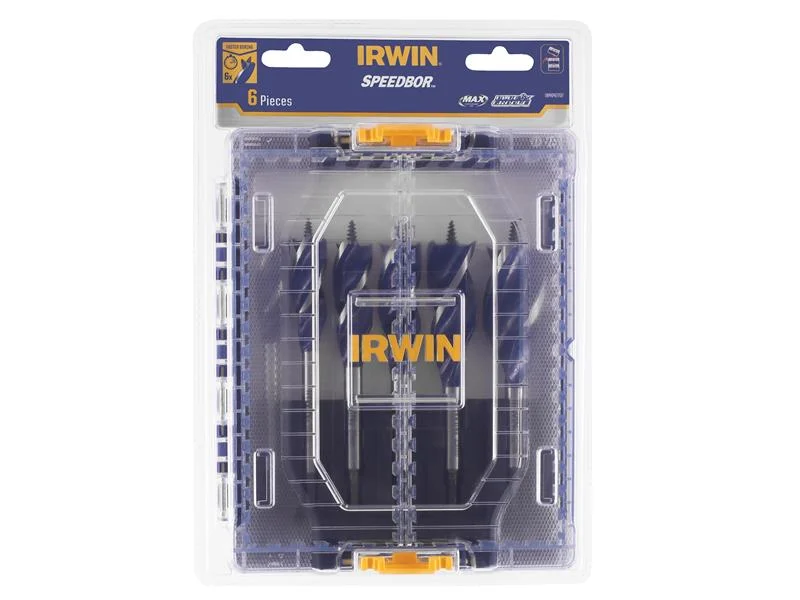 Irwin IRWIW4042202 Blue Groove 6X Wood Bit Set 6pc