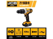 JCB 21-18TPK-2-BG 18V 2x2Ah Impact Driver Combi Drill Twin Pack 20in Bag