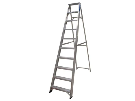 Lyte NESS10 Industrial Aluminium Swingback Step Ladder 10 Tread