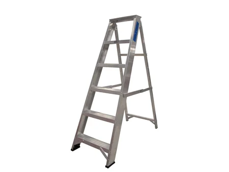 Lyte NESS6 Industrial Aluminium Swingback Step Ladder 6 Tread