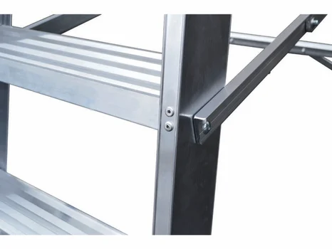 Lyte NESS6 Industrial Aluminium Swingback Step Ladder 6 Tread