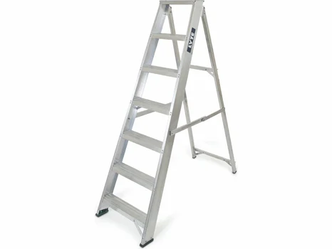 Lyte NESS7 Industrial Aluminium Swingback Step Ladder 7 Tread