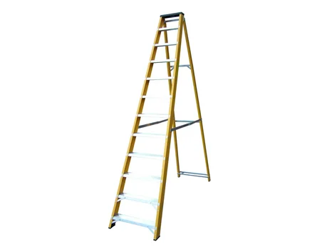 Lyte NGFBB12 Heavy Duty Glassfibre Swingback Step Ladder 12 Tread