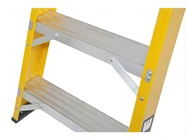 Lyte NGFBB4 Heavy Duty Glassfibre Swingback Step Ladder 4 Tread