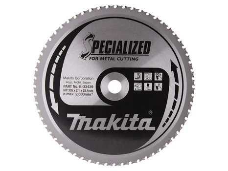 Makita B-33439 305 x 25.4mm 60T Cut Off Mild Steel Saw Blade
