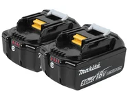 Makita BL1850BX2DC18RC 18V 5Ah Li-Ion Battery Twinpack & Charger