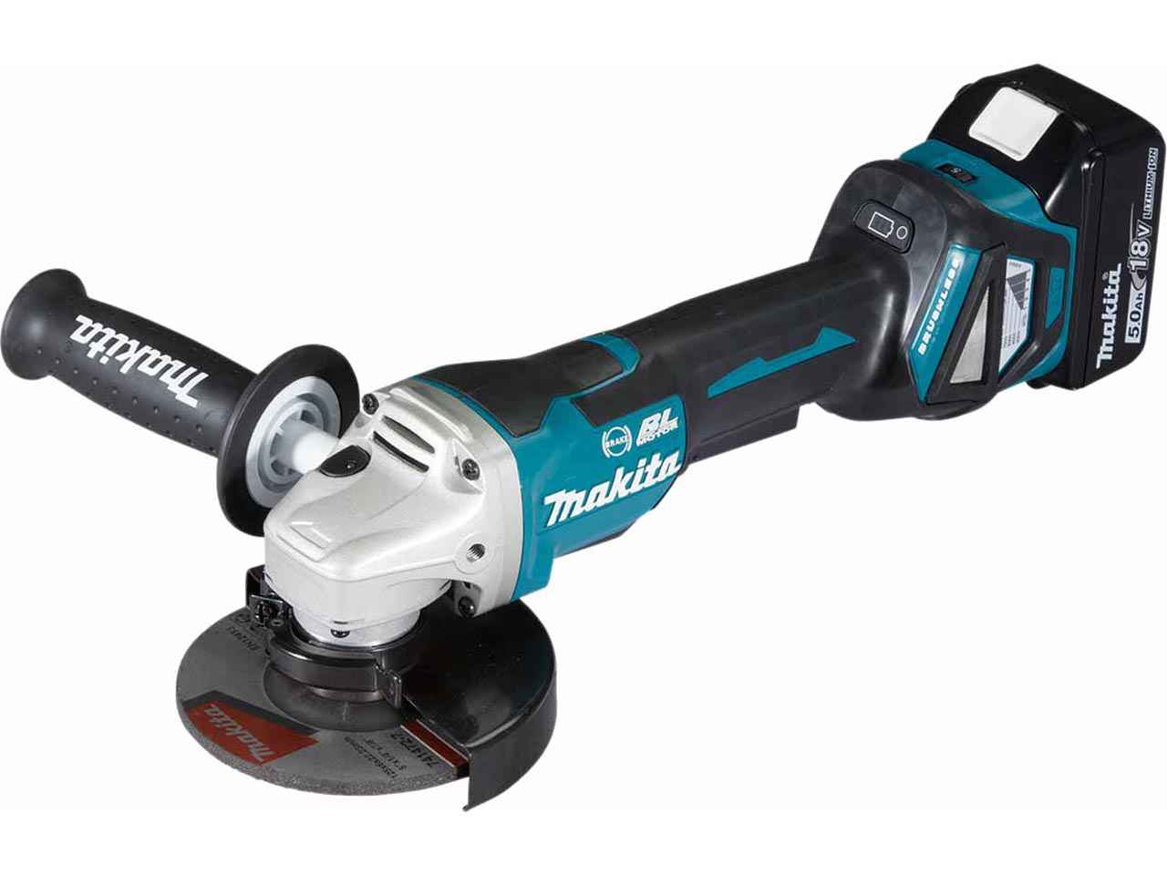 Makita brushless 125mm angle shop grinder