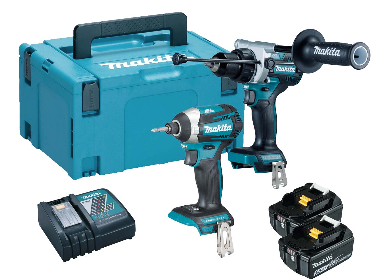 Makita drill and impact deals driver set