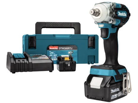 Makita DTW300RTJ 18V 2x5Ah 1/2in LXT Brushless Impact Wrench Kit
