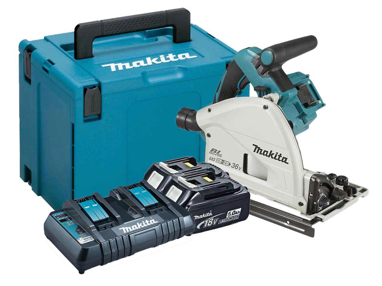 Makita DSP600ZJ 18V LXT BL Twin Plunge Saw Bare Unit