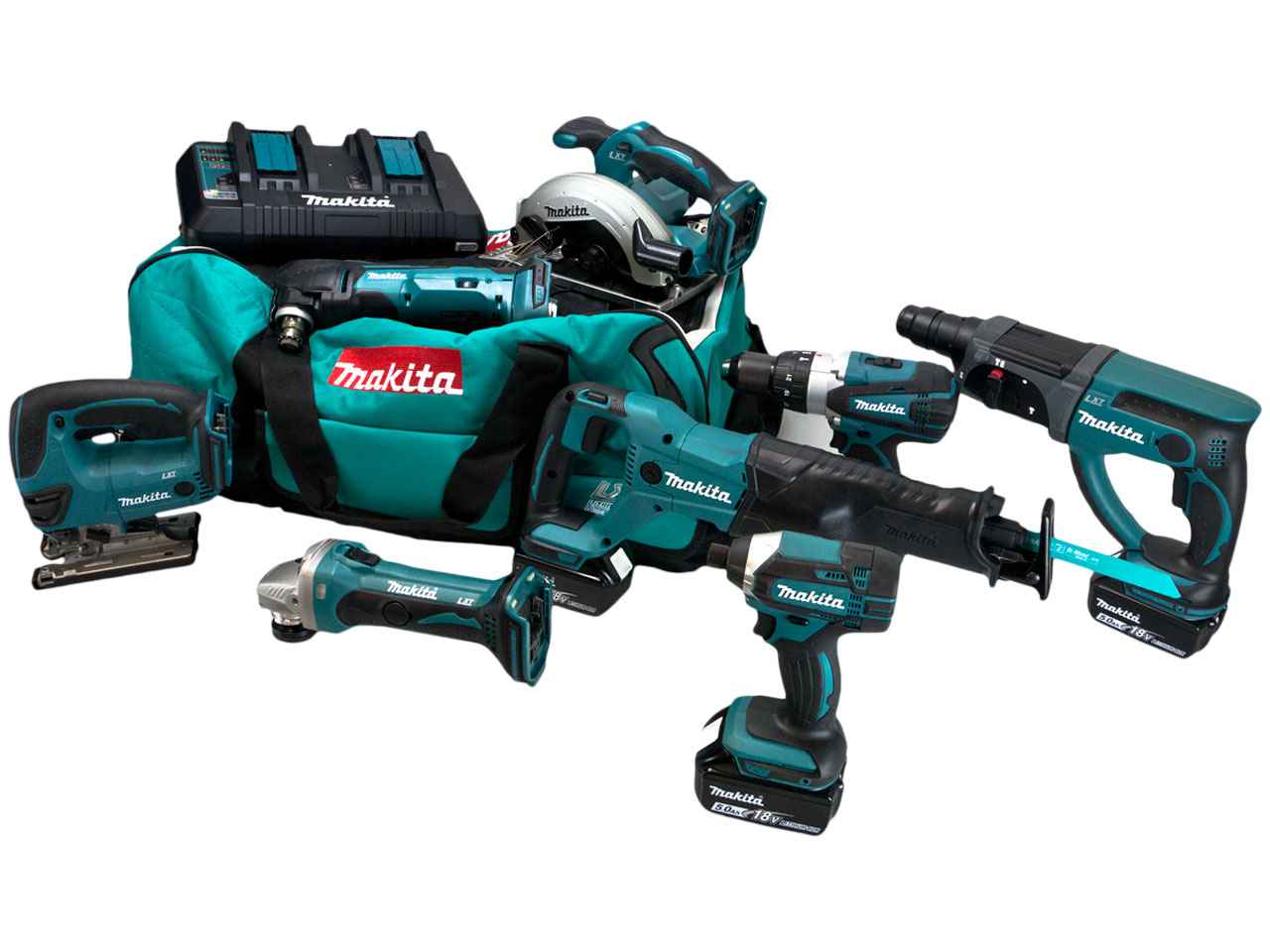 Makita 8 piece combo shop kit