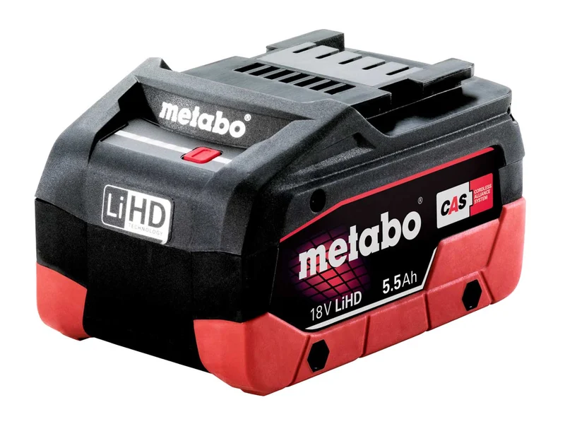Metabo 18LiHD55Kit 18V 5.5Ah LiHD Battery Twin Pack with Charger