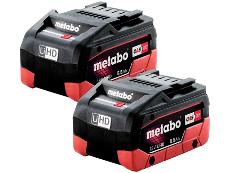 Metabo 625368000/2 18V 5.5Ah LiHD Battery Twin Pack