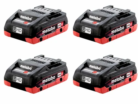 Metabo 625367000/4 18V 4Ah LiHD Battery 4 Pack