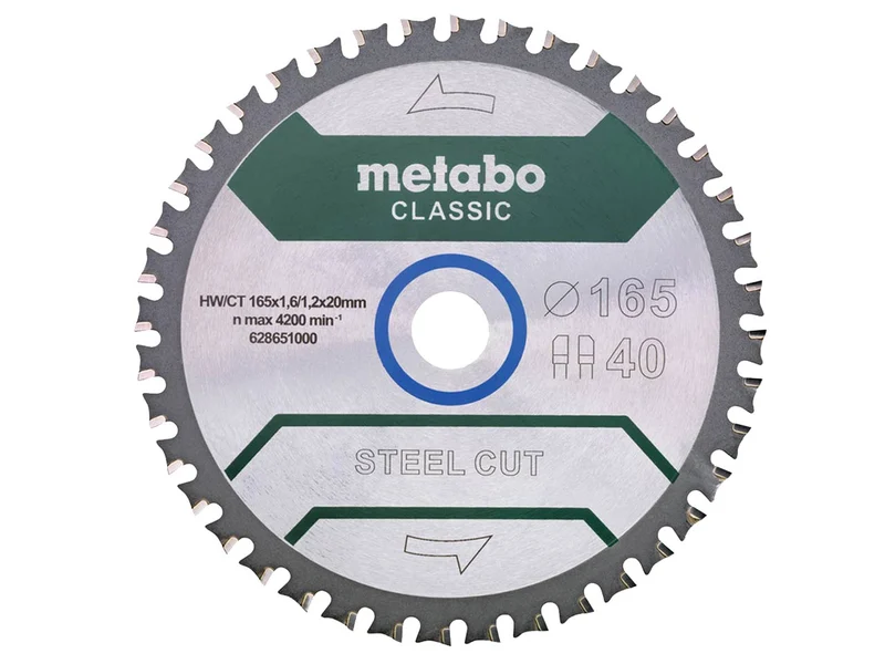 Metabo 628651000 165mm x 20mm 40T Sandwich Panel Circular Saw Blade