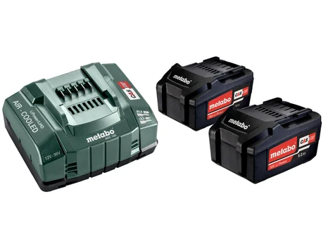 Metabo 685051000 18V 5.2Ah Battery Twin Pack with Charger