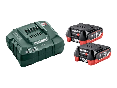 Metabo Basic Set 12V LiHD 12v 2x4Ah LiHD Battery Charger Set