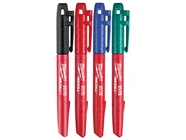 Milwaukee MIL48223106 INKZALL Fine Tip Colour Marker Set of 4