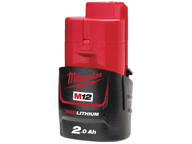 Milwaukee M12B2 12V 2Ah Red Li-Ion Battery Pack