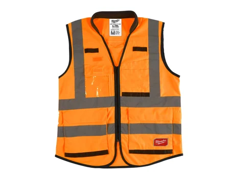 Milwaukee 4932471899 Premium Hi-Visibility Vest Orange L/XL