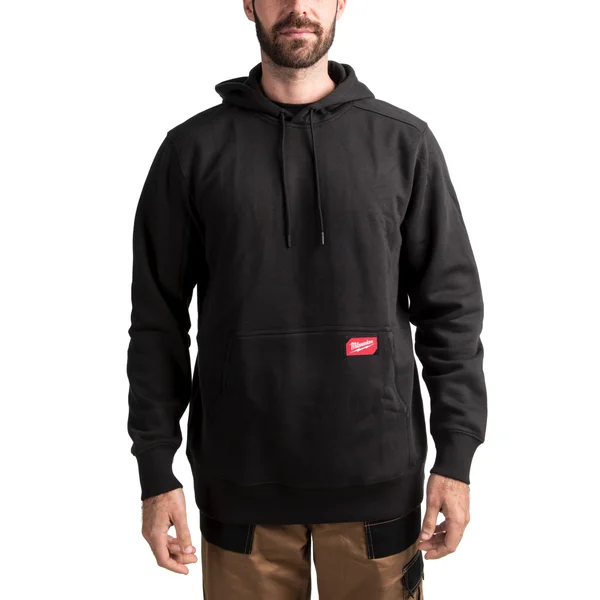 Milwaukee 4932493116 Black Medium Weight Work Hoodie Pockets