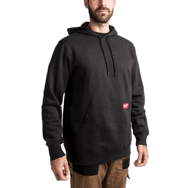 Milwaukee 4932493116 Black Medium Weight Work Hoodie Pockets