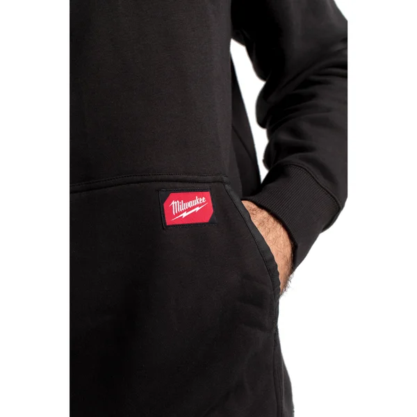 Milwaukee 4932493116 Black Medium Weight Work Hoodie Pockets