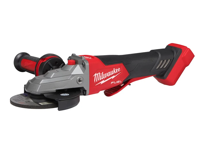 Milwaukee M18FSAGF125XPDB-0X 125mm Braking Flathead Small Angle Grinder Paddle Switch Bare Unit