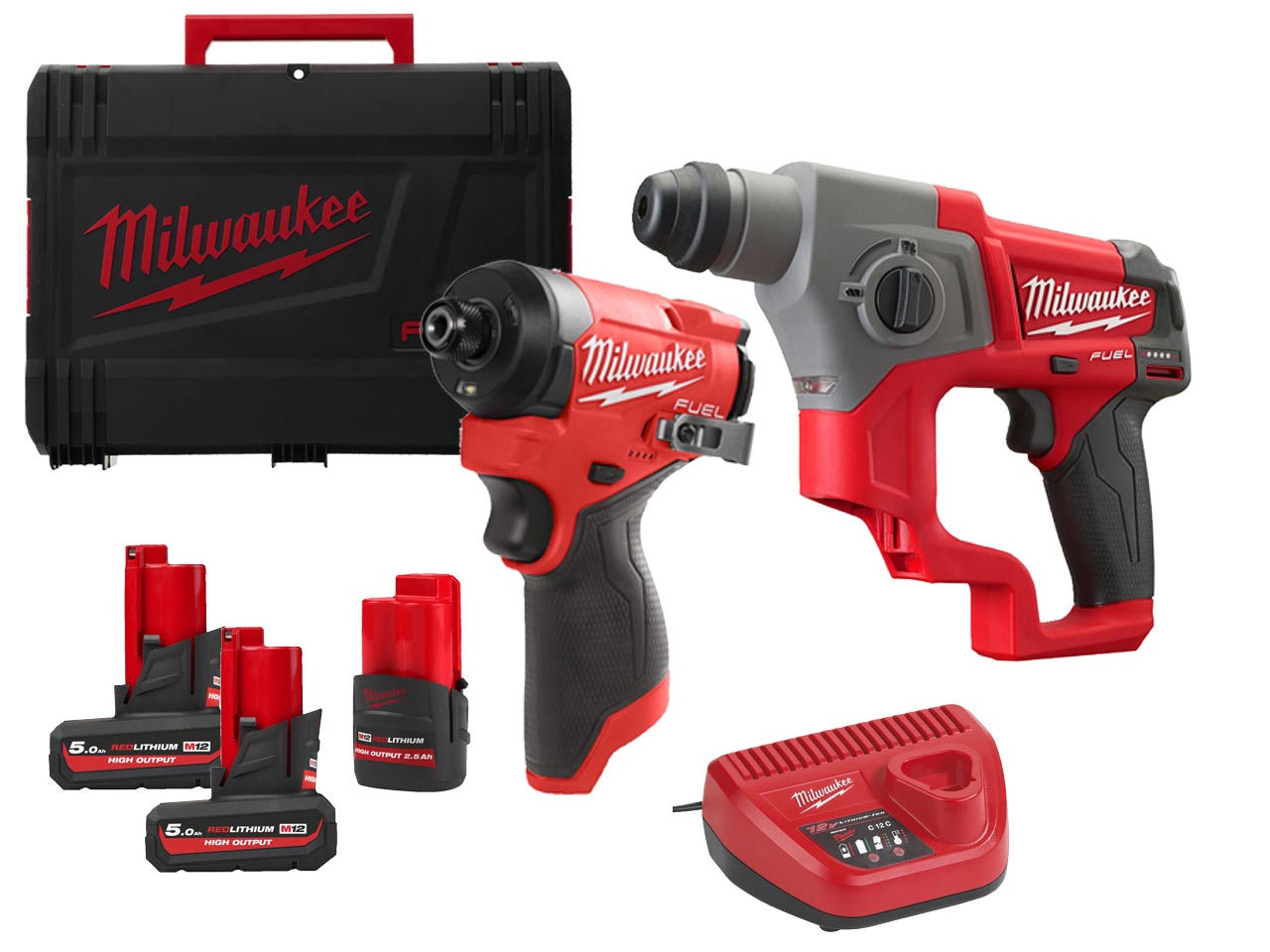 Milwaukee Milwaukee M12 FPP2M2-5253X 12V BL Hammer Drill Impact