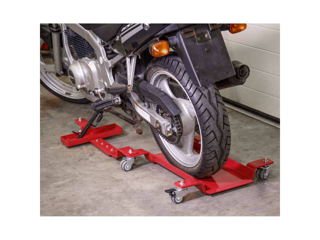 Motorbike rear wheel deals dolly