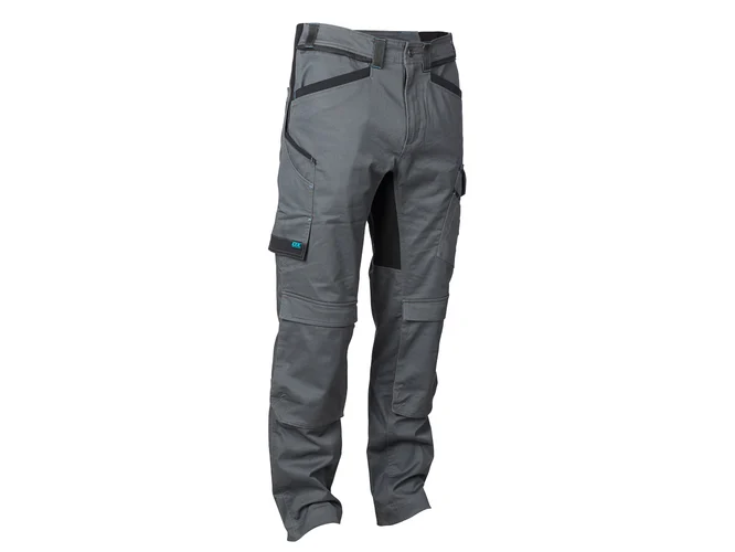 OX Tools OX-W554240 40in Grey Heavy Duty Flex Waist Work Trousers