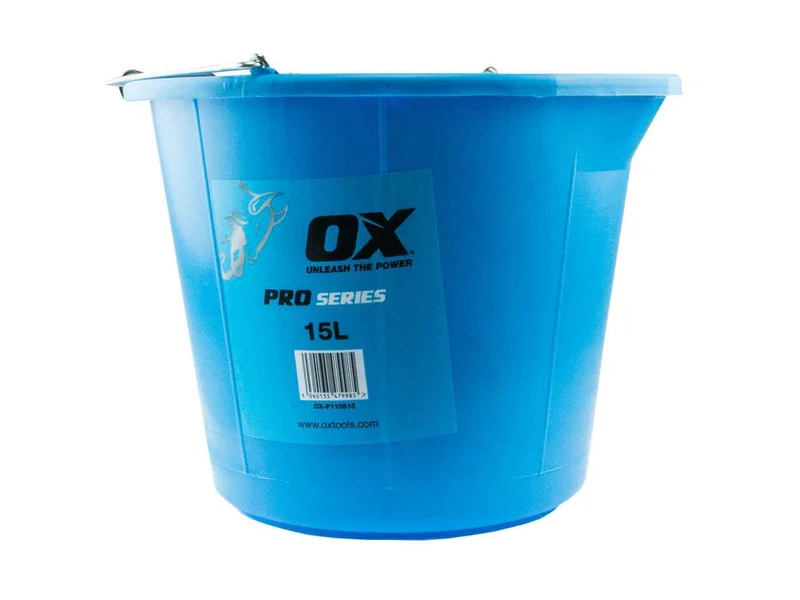 OX Tools OX-P110515/3 OX Pro Invincible 15L Bucket Blue 3pk