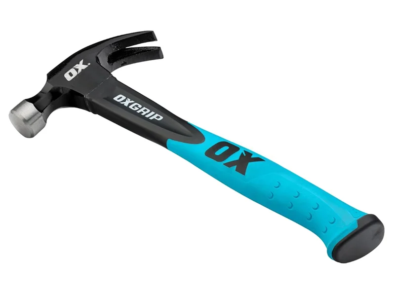 OX Tools OX-T081220 20oz/567g Fibreglass Curved Claw Hammer