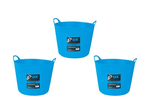 OX Tools OX-P110642/3 Pro Heavy Duty 42L Flexi Tub x 3