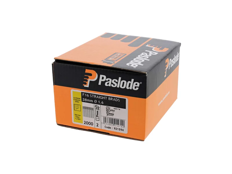 Paslode 921594 IM65 16G x 38mm Stainless Steel Brad Fuel Pack x 2000