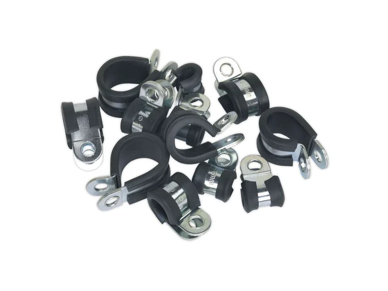 Sealey PCJASS P Clip Rubber Lined Assortment Pack of 60