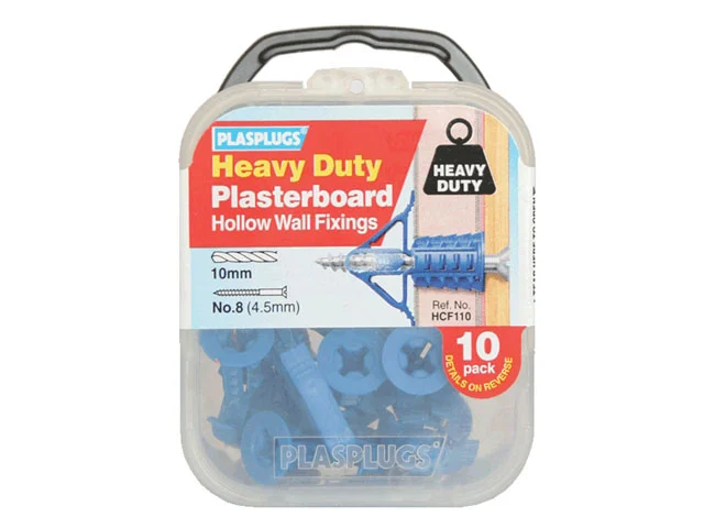 Plasplug PLAHCF110 Heavy-Duty Plasterboard Fixings x 10