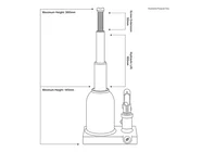 Sealey PTBJ2 Premier Telescopic Bottle Jack 2tonne