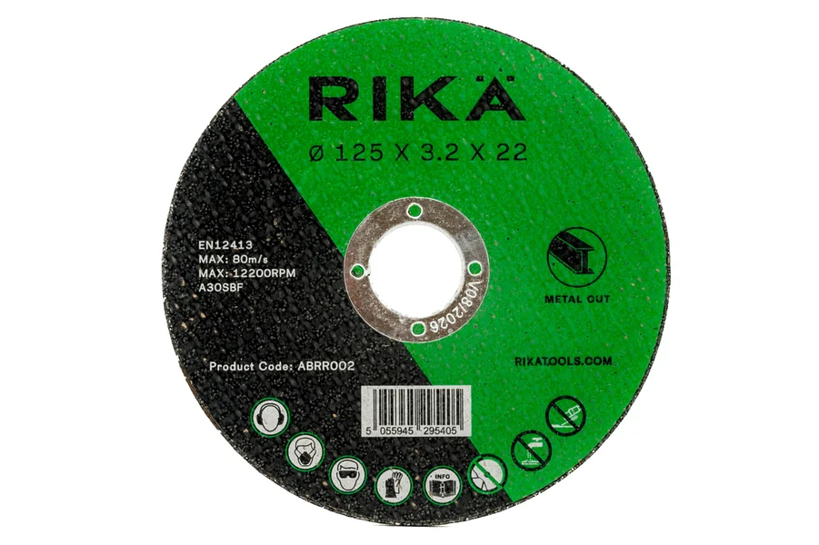 RIKA ABRR002 Metal Cutting Disc 125 x 3.2 x 22mm