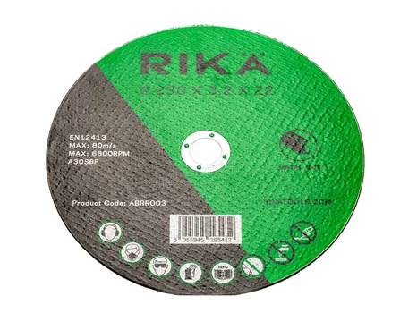RIKA ABRR003X25 Metal Cutting Disc 230 x 3.2 x 22mm 25pk