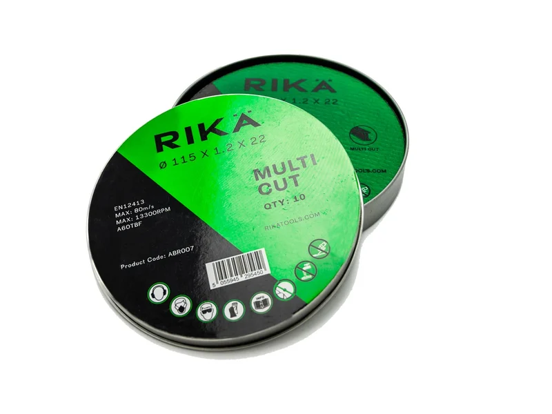 RIKA ABRR007X5 Metal Slitting Disc Multicut 115 x 1.2 x 22mm 50pk