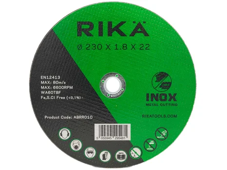 RIKA ABRR010 Stainless Thin Cutting Disc 230 x 1.8 x 22mm