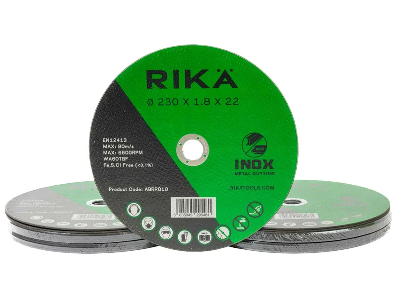 RIKA ABRR010X25 Stainless Thin Cutting Disc 230 x 1.8 x 22mm 25pk