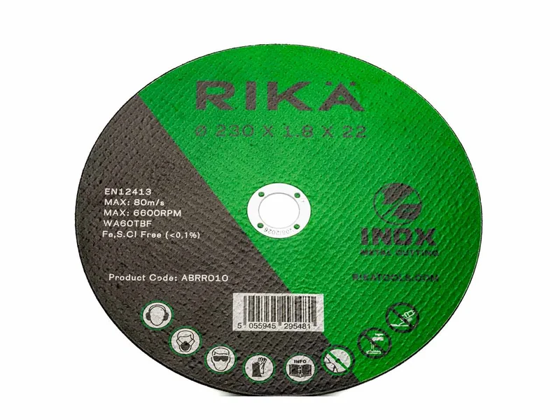 RIKA ABRR010X25 Stainless Thin Cutting Disc 230 x 1.8 x 22mm 25pk