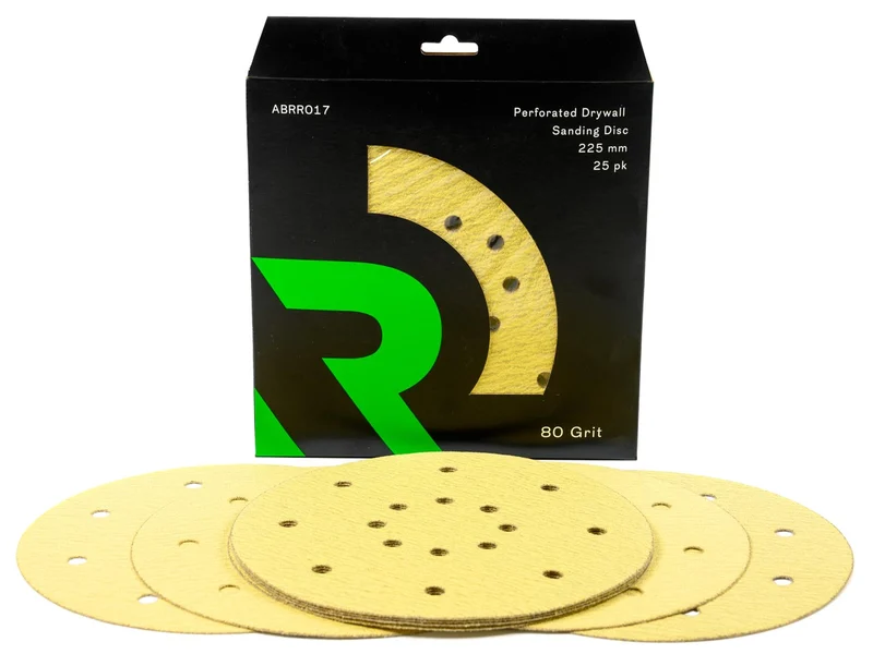 RIKA ABRR017 Drywall Sanding Disc perforated 225mm 80 Grit 25pk