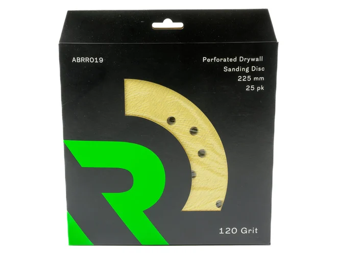 RIKA ABRR019 Drywall Sanding Disc perforated 225mm 120 Grit 25pk