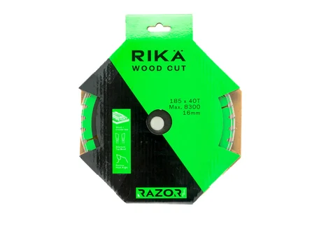 RIKA TCTR010 184mm x 16mm 40T Wood TCT Circular Saw Blade