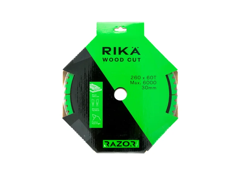 RIKA TCTR017 260mm x 30mm 60T Wood TCT Circular Saw Blade